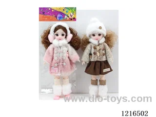 12inch 30CM 21 joint solid body3D eye doll （Mixed Pack）