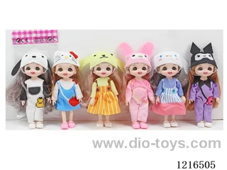 6inch 16CM 13 joint solid body 3D eye doll （Mixed Pack）