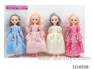 12inch 23 joint 30CM solid body3D eye doll （Mixed Pack）