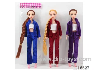 11.5inch 9 joint 30CM solid body 3D eyes Barbie （Mixed Pack）