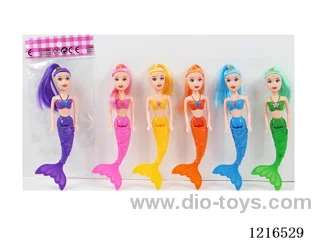 7inch 7CM solid body color printing eyes doll （Mixed Pack）