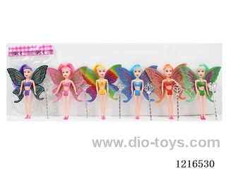 7inch 7CM solid body color printing eyes doll （Mixed Pack）