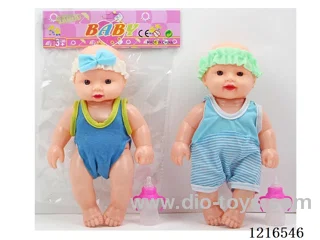 10inch 5 joint 22CM empty body 3D eyes doll +4IC(LR44*3) （Mixed Pack）