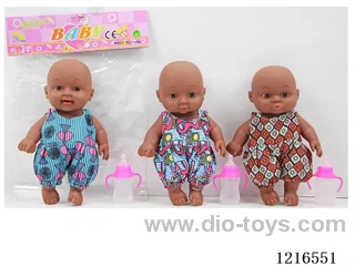 8inch 5 joint 18CM  vinyl 3D eyes doll +4IC(LR41*3) （Mixed Pack）