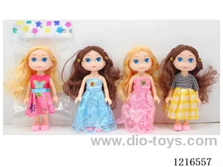 6inch 5 joint 15CM solid body color printing eyes doll （Mixed Pack）