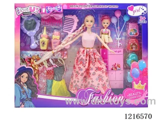 11inch 5 joint 28CM solid body color printing eyes Barbie （Mixed Pack）