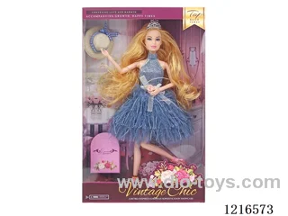 11inch 11 joint 28CM solid body color printing eyes Barbie （Mixed Pack）