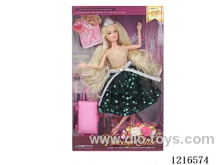 11inch 11 joint 28CM solid body color printing eyes Barbie （Mixed Pack）