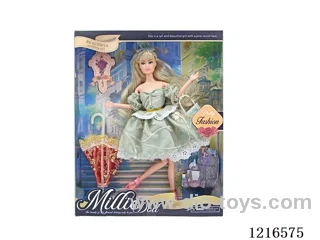 11inch 11 joint 28CM solid body color printing eyes Barbie （Mixed Pack）