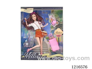 11inch 11 joint 28CM solid body color printing eyes Barbie （Mixed Pack）