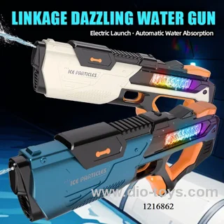 Electric water gun with lighting in color box