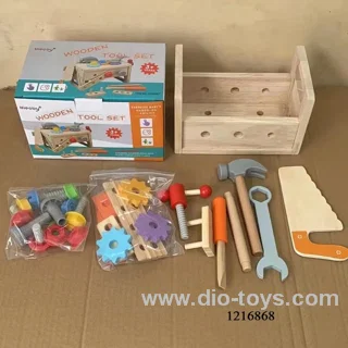 WOODEN SCREWING DISASSEMBLY NUT TOOL SUITCASE IN COLOR BOX