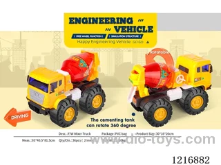 Free wheel mixer trucks