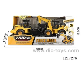 Inertia-Plastic Road Roller + Excavator Truck (Included Battery)