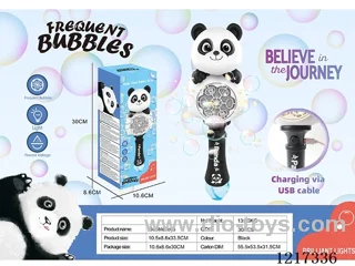 Panda Bubble Wand -with light