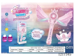 Upgraded Hexagonal Star Bubble Wand-Pink -W L/M