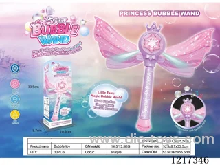 Hexagonal Princess Bubble Wand-Purple Version -W L/M
