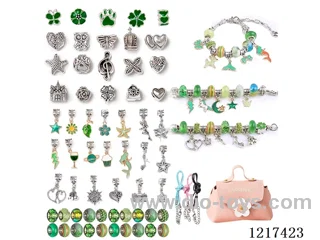 Pandora DIY Green Set + Pink Tote Bag