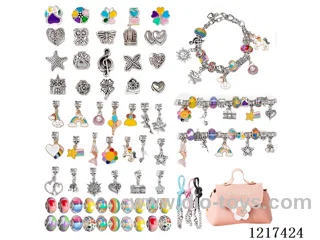 Pandora DIY Colorful Set + Pink Handbag