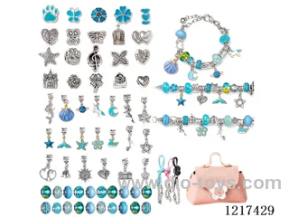 Pandora DIY Blue Set + Pink Tote Bag