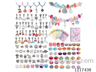 Pandora DIY Bracelet 130pcs+5 Yarn Bags (4cm box height)