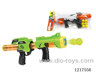 Aerodynamic gun-with spring