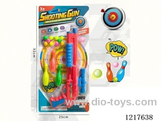 Colorful ping pong gun