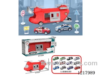 Stowage Fire Scene Inertia Transport Plane +3 Tin Car Road Signs