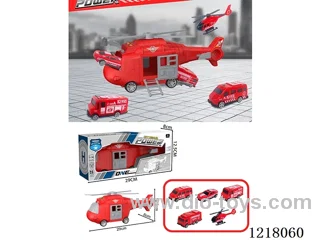 Stowage Fire Scenario Inertia Transport Plane + 5 Helicopter Cars