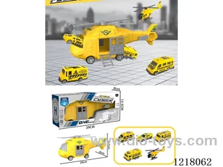 Stowage rescue scenario Inertia transporter + 5 helicopter cars
