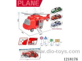 Stowage Fire Scene Inertia Transport Plane +3 Tin Car Road Signs
