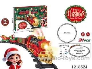 B/O track train W L/M/spray included 500ah 3.7V battery(Christmas model)