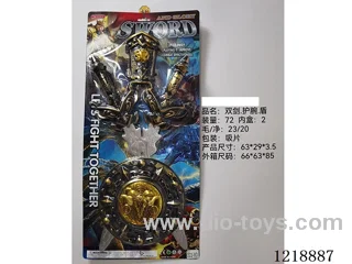 Double Sword + Wristguard + Shield