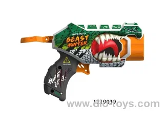 Manual Soft bullet gun toy in display box