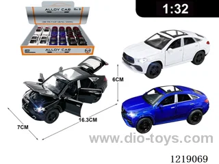 1:32 pull back alloy car W L/M included 3*AG13