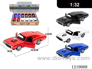 1:32 pull back alloy car W L/M included 3*AG13