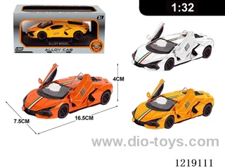 1:32 pull back alloy car W L/M included 3*AG13