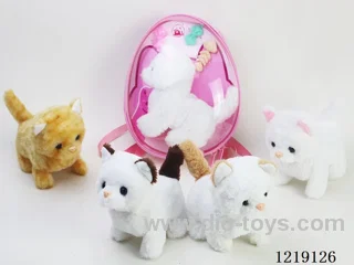 B/O Plush Cat Set (2*AA not included)