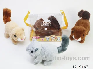 B/O Plush Squirrel Set (2*AA not included)