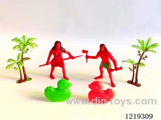 Caveman*2, Duck*2, Coconut Tree*2