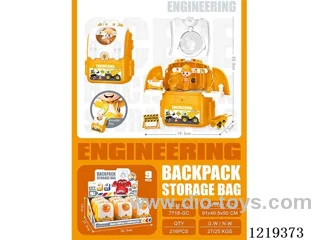 Engineering Scene Play House Backpack (accessories 12PCS)