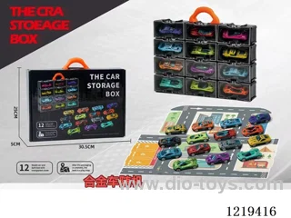 Portable Free Wheel Alloy Car Set (Map Version)