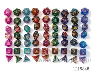 Starry sky two-color multi-face dice