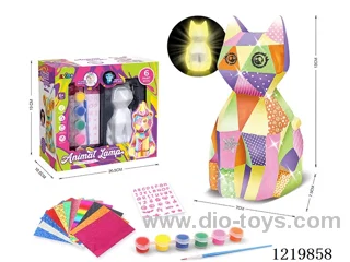 DIY graffiti night light-cat (included 3*AG13)