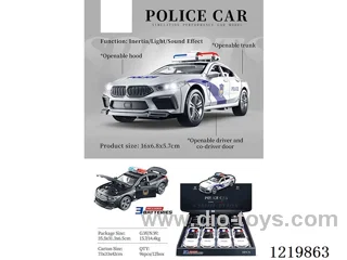 inertia police car W L/M 8PCS included battery