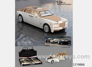 8pcs 1:24 pull back alloy car with light/music