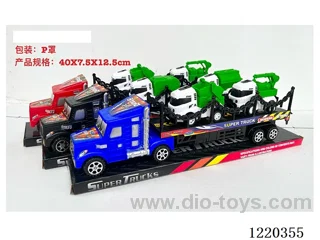 Inertia tractor + free wheel sanitation vehicle