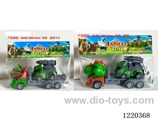 Inertia Dinosaur Trailer + Free Wheel Missile Vehicle