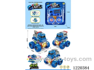 4WD inertia stunt car with light