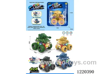 4WD inertia stunt car with light